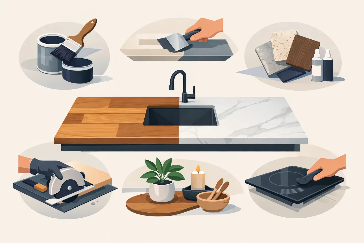 7 Best Ways to Update Worktops