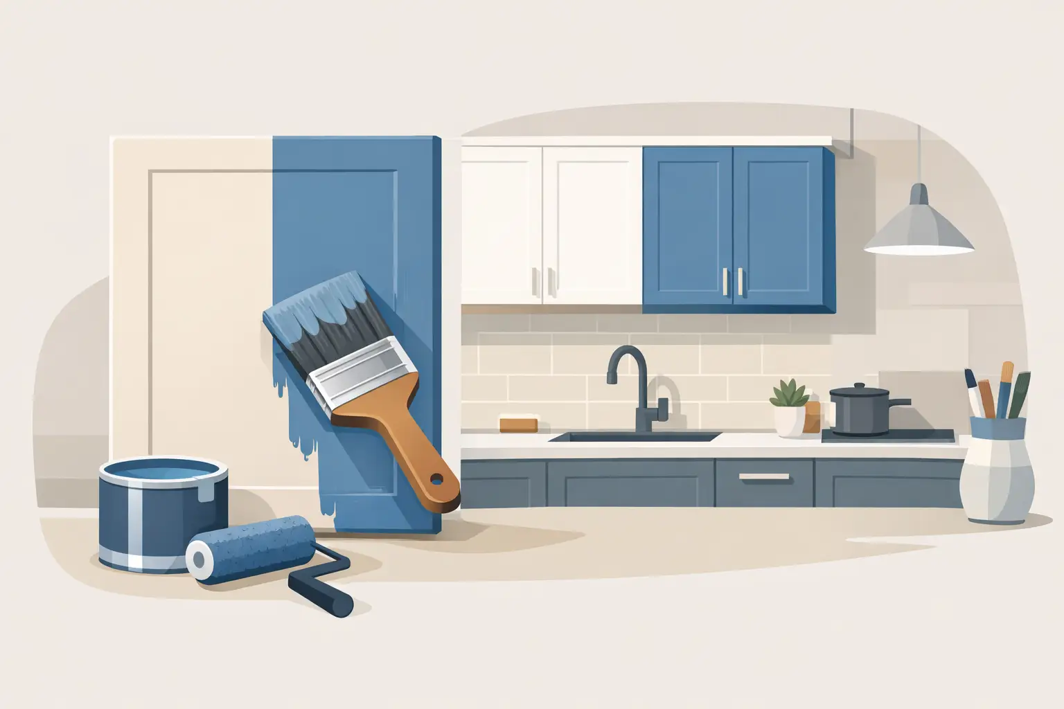 Can Laminate Kitchen Doors Be Painted?
