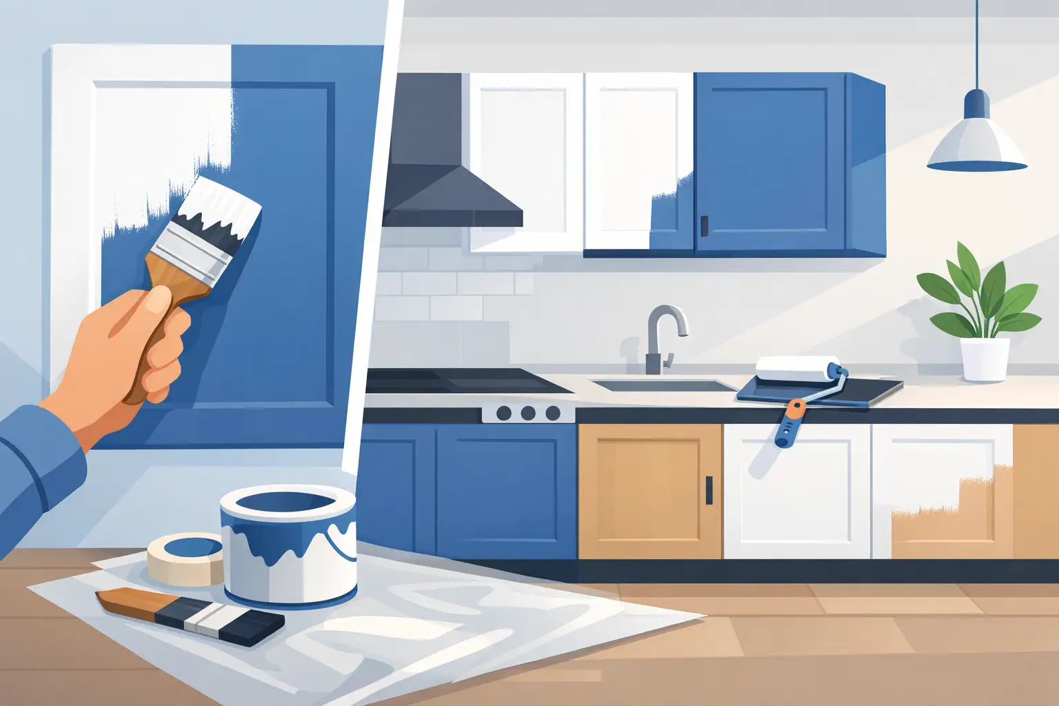 How to Paint Kitchen Cupboards Well