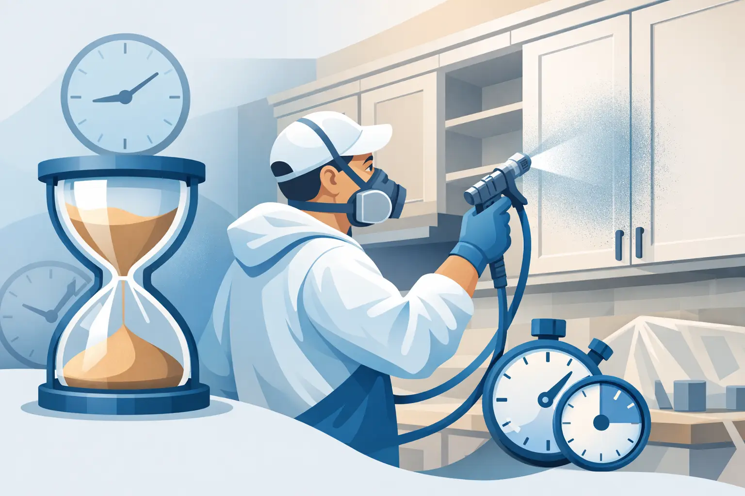 How Long Cabinet Spraying Takes