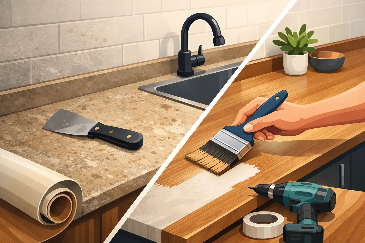 How to Update Laminate Worktops