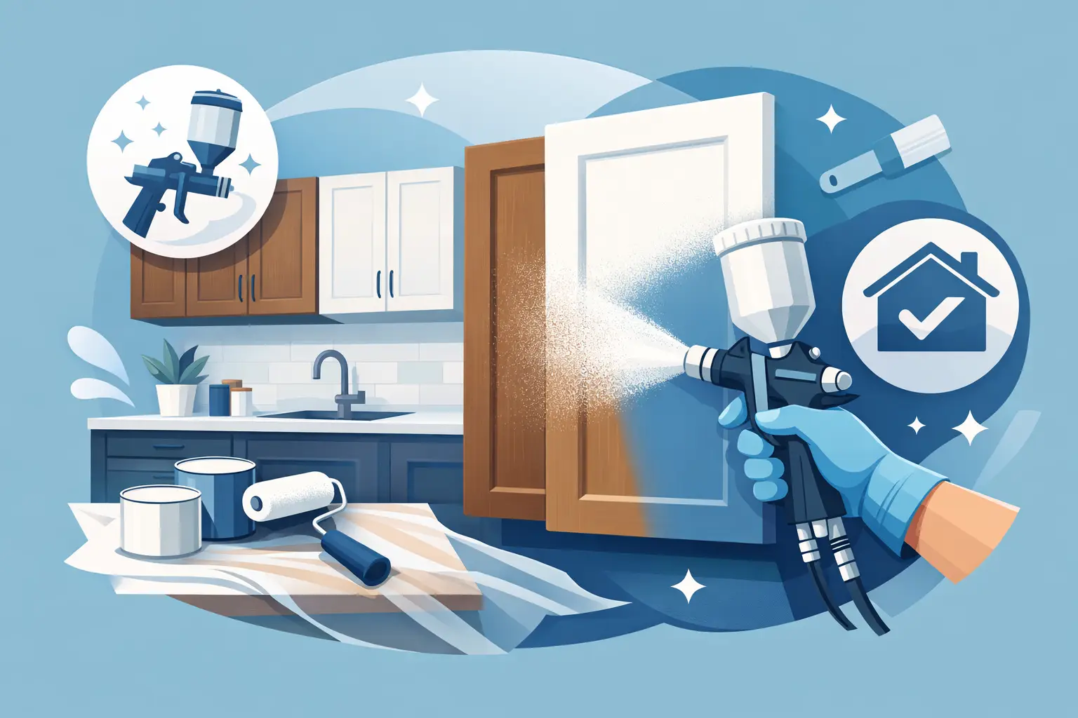 Kitchen Cabinet Spraying Benefits Explained