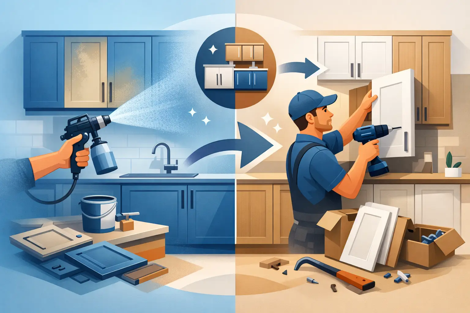 Should You Respray or Replace Kitchen Units?