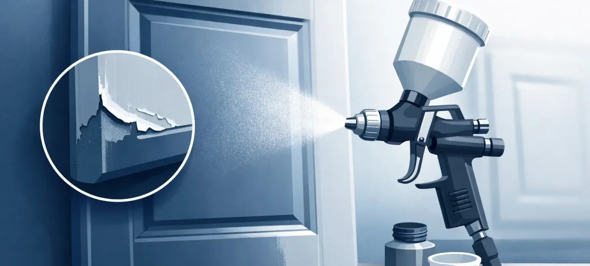 Can Chipped Vinyl Doors Be Sprayed?