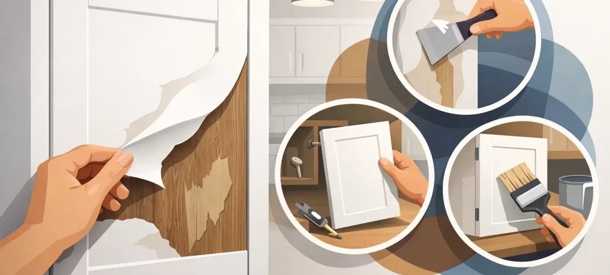 Can Peeling Cabinet Doors Be Fixed? Your Options
