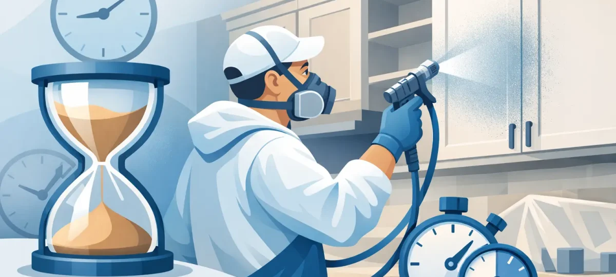 How Long Cabinet Spraying Takes