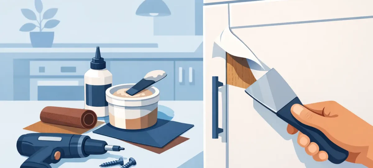 How to Fix Peeling Kitchen Doors Properly
