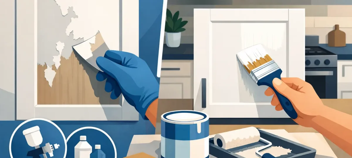 How to Repaint Peeling Kitchen Doors Properly