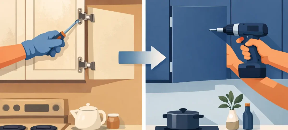 How to Update Dated Kitchen Doors