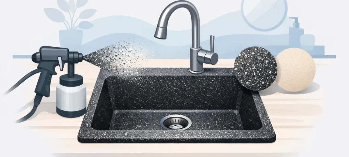 Is Spray Granite Suitable for Sinks?