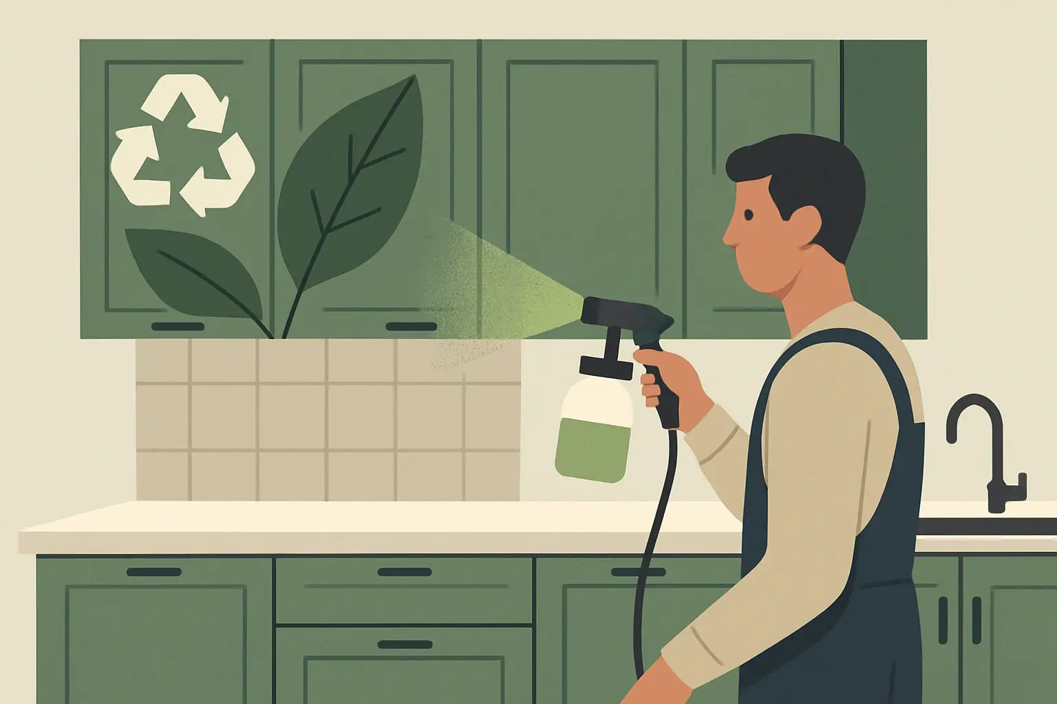 Eco-Friendly Kitchen Cabinet Respray: A Sustainable Choice