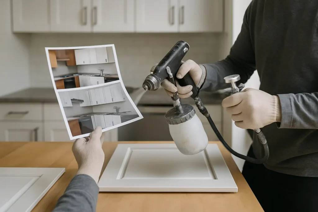 Kitchen Cabinet Respray Photos: What to Look For