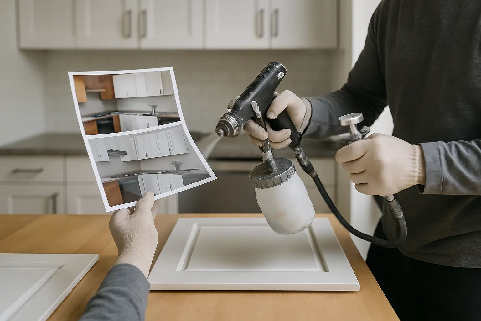 Kitchen Cabinet Respray Photos: What to Look For