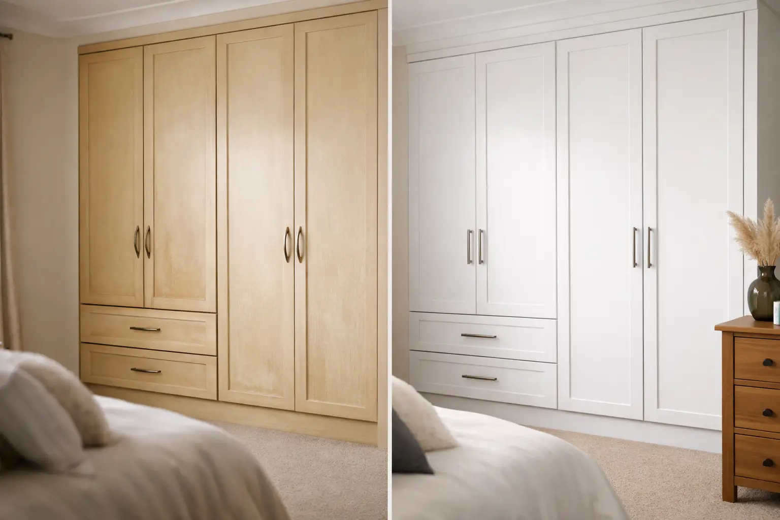 Example Wardrobe Respray Before After Results