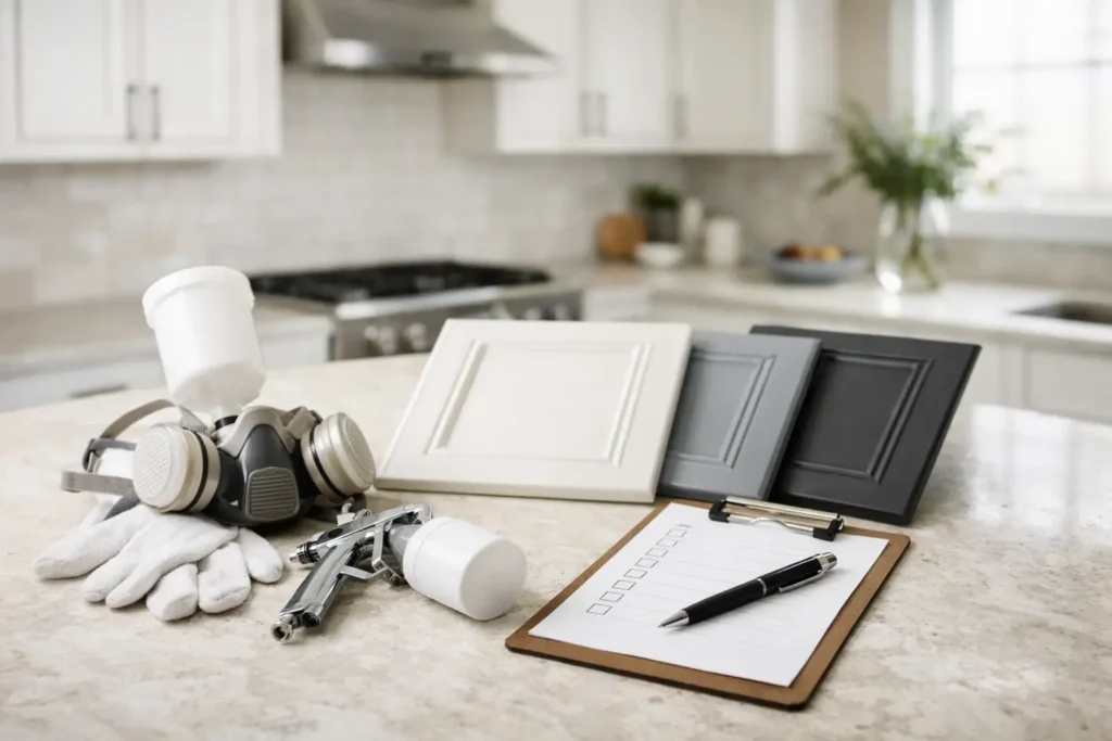 Kitchen Cabinet Respray Booking Checklist