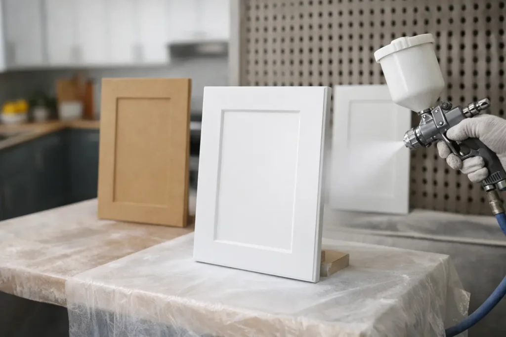 Kitchen Cabinet Respray for MDF Doors