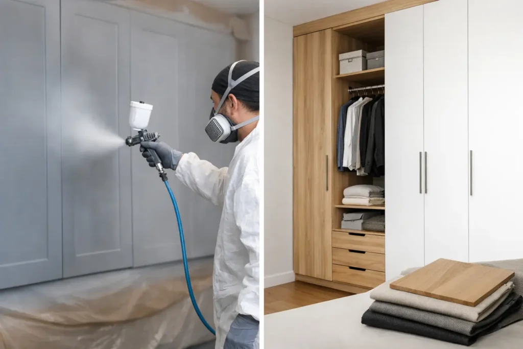 Wardrobe Respray vs New Wardrobes