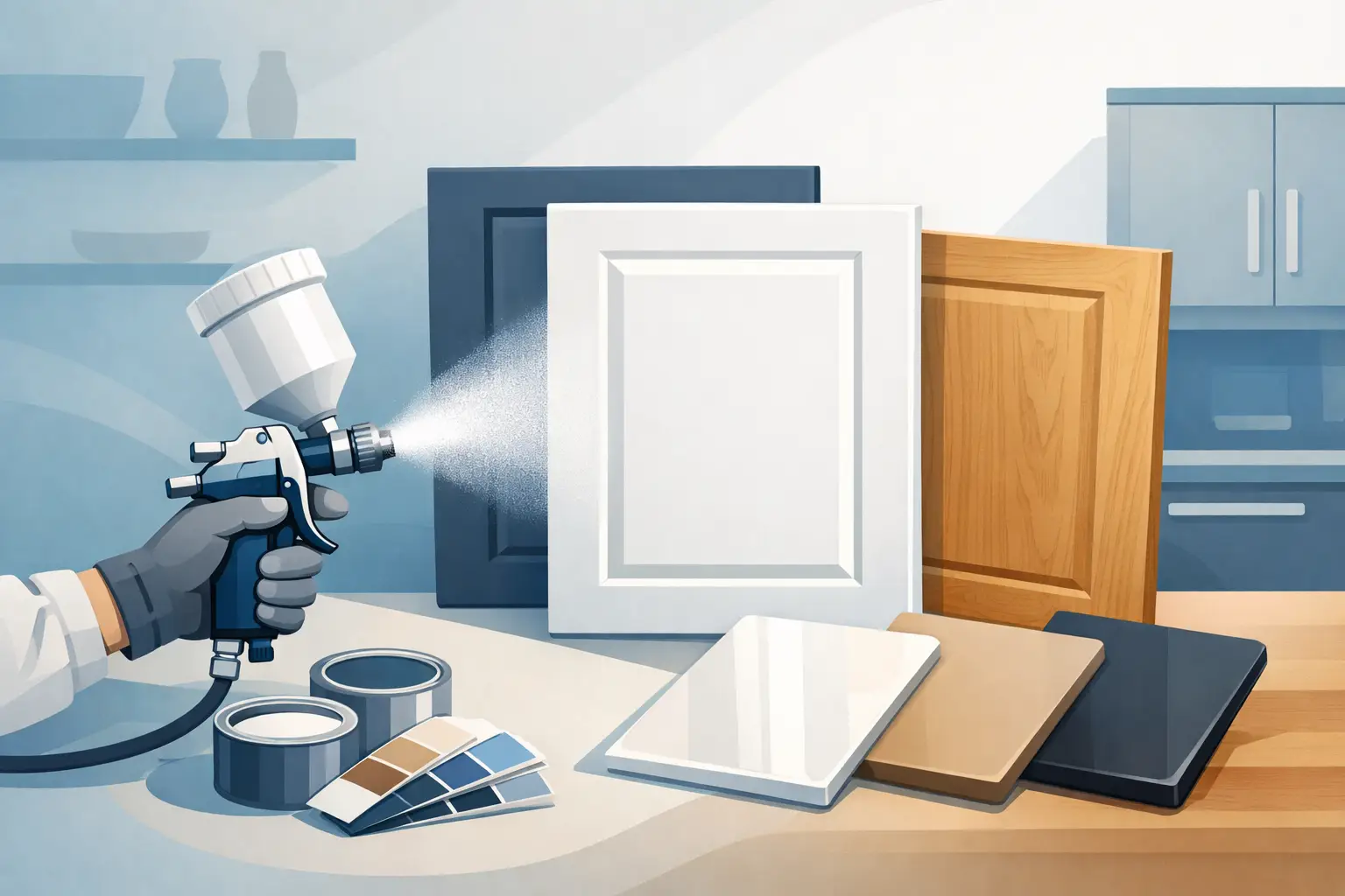 Best Finishes for Spray Painted Cabinets