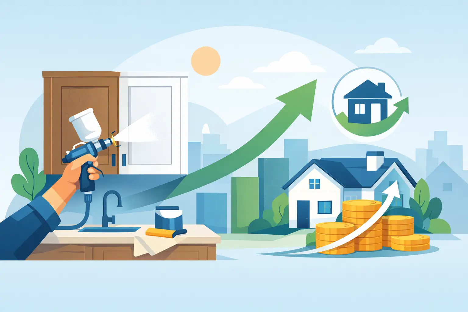 Does Cabinet Respraying Increase Home Value?