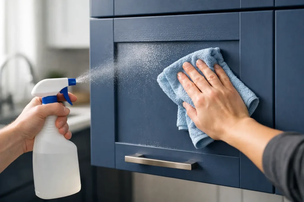 How to Clean Resprayed Kitchen Doors Properly