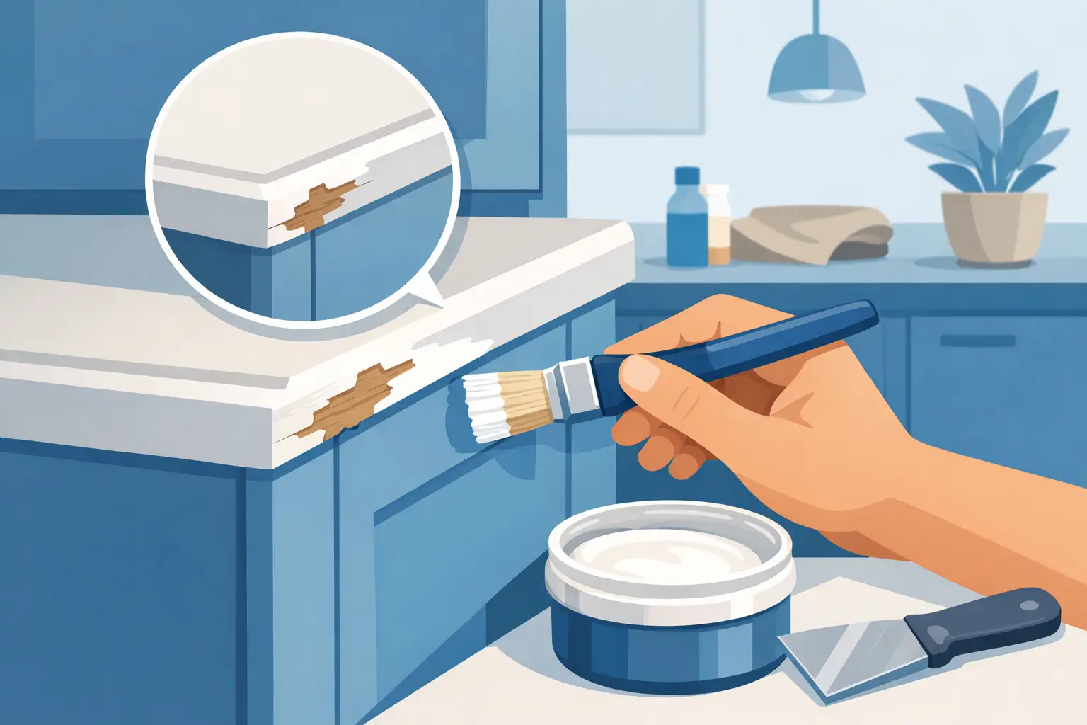 How to Fix Chipped Cabinet Paint Properly