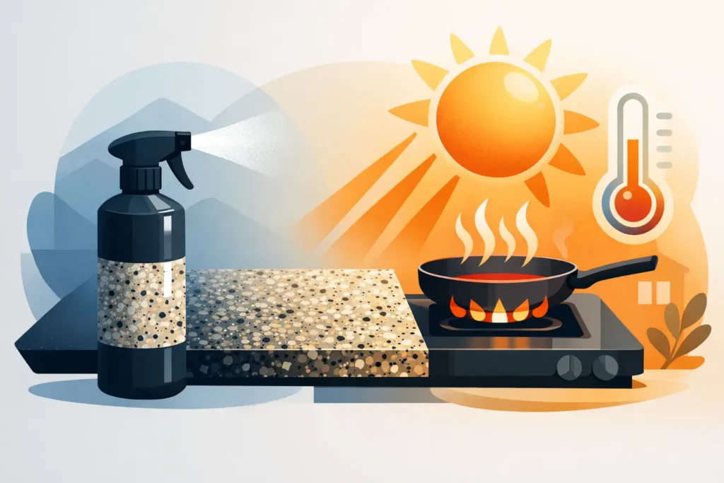 Is Spray Granite Heat Resistant?