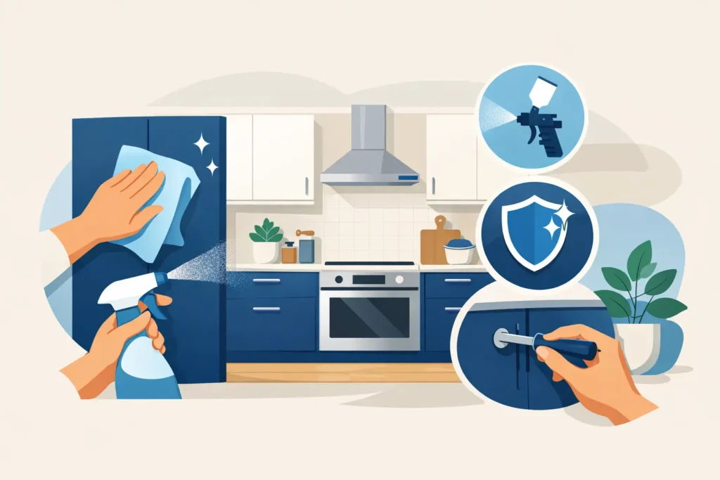 Kitchen Respray Aftercare Guide for Durability