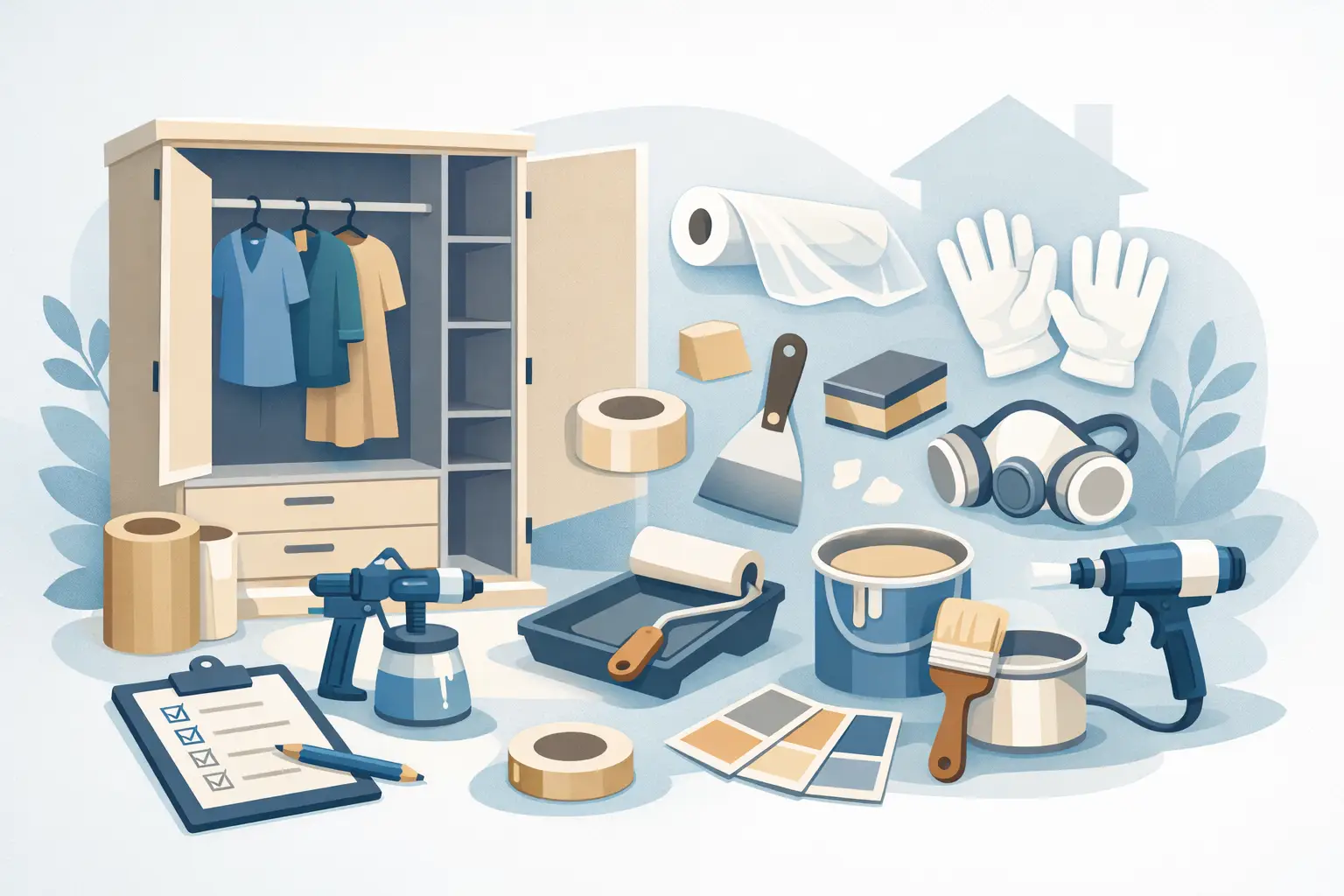 Wardrobe Respray Preparation Checklist for Homeowners