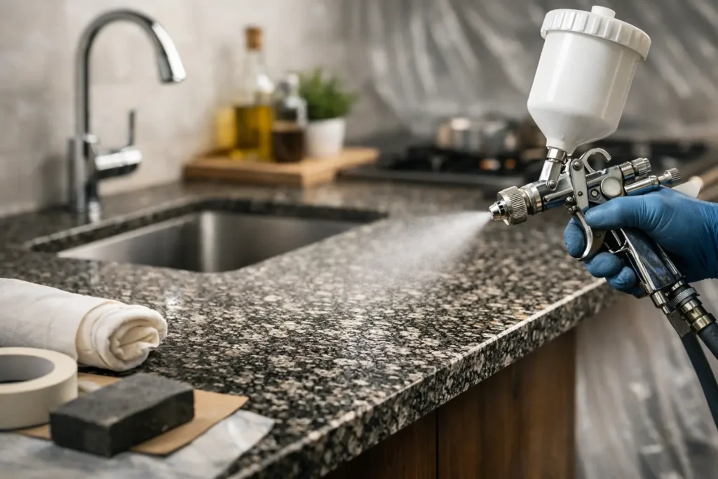 Worktop Respray Cost for Spray Granite