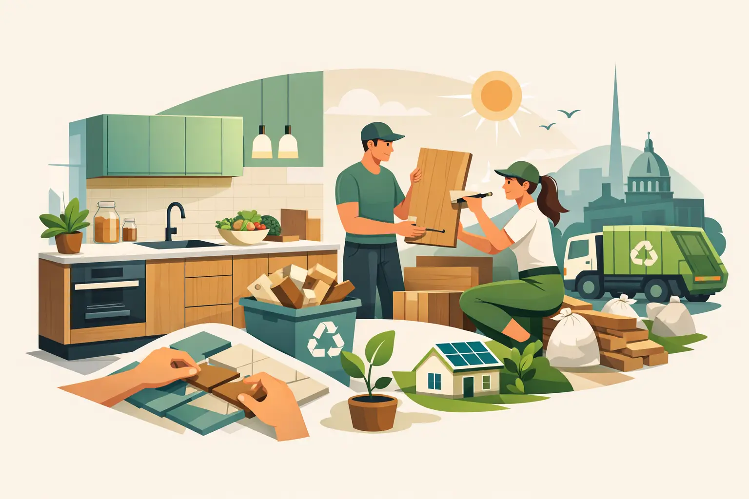 Eco Kitchen Renovation Dublin With Less Waste