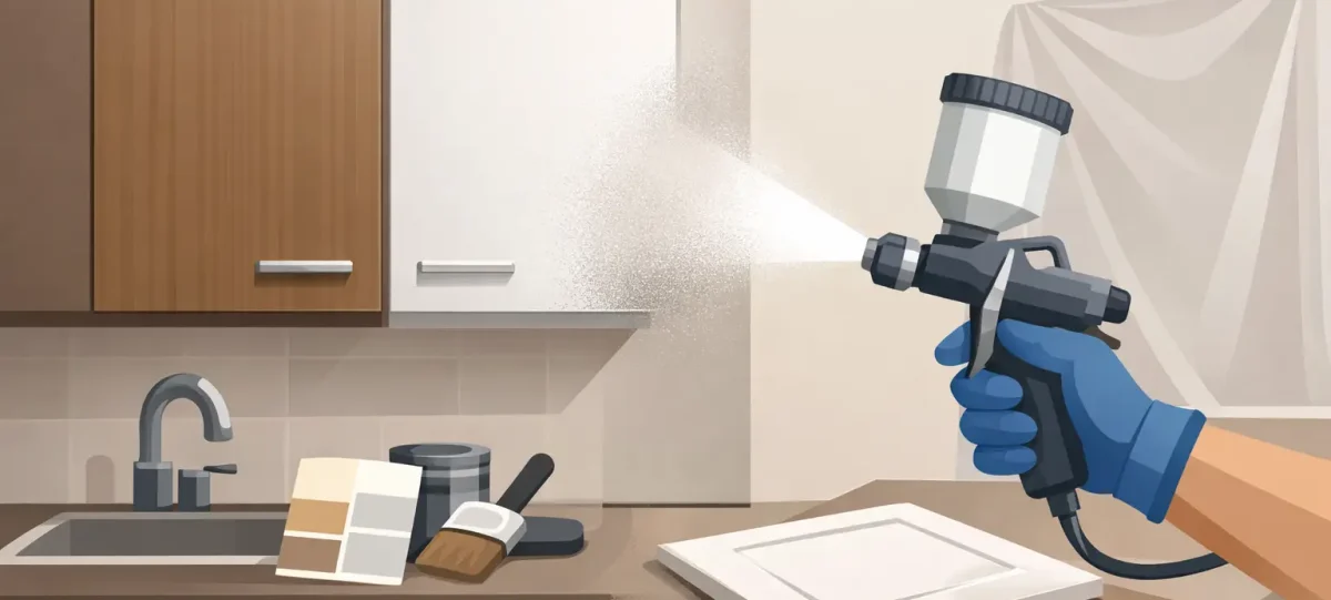 Can Laminate Cabinets Be Spray Painted?