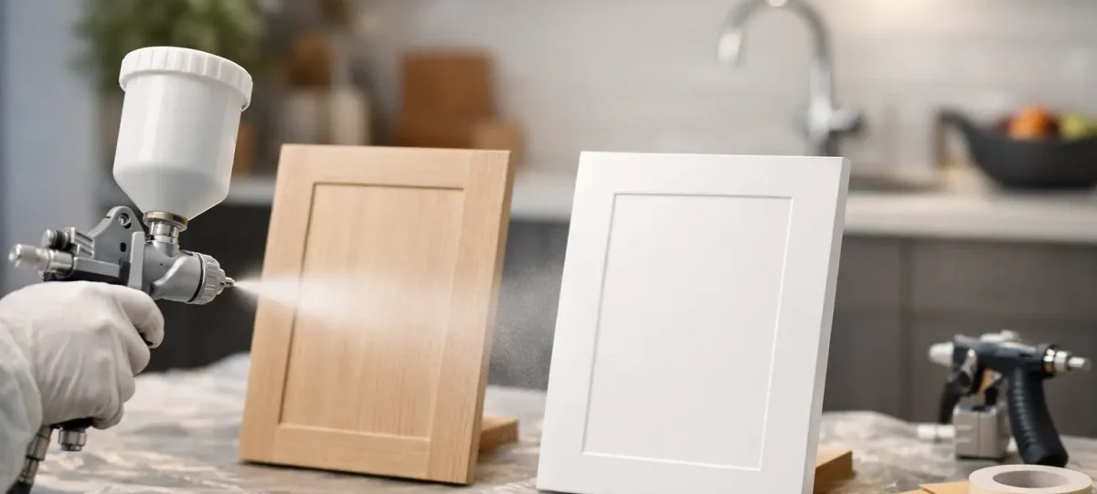 Can You Respray Laminate Kitchen Doors?