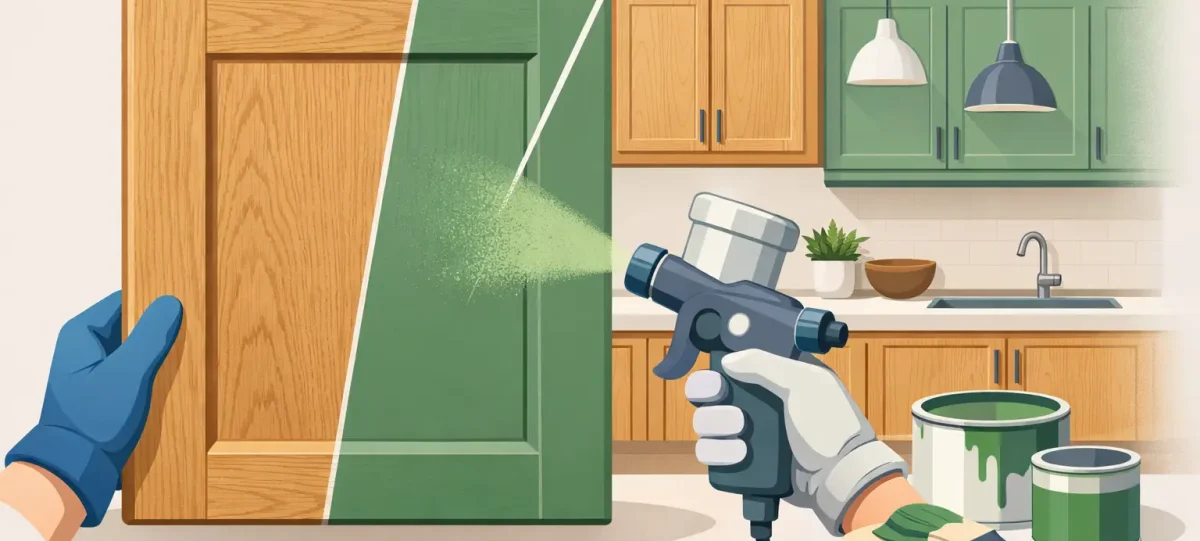 Can You Respray Oak Kitchen Doors?