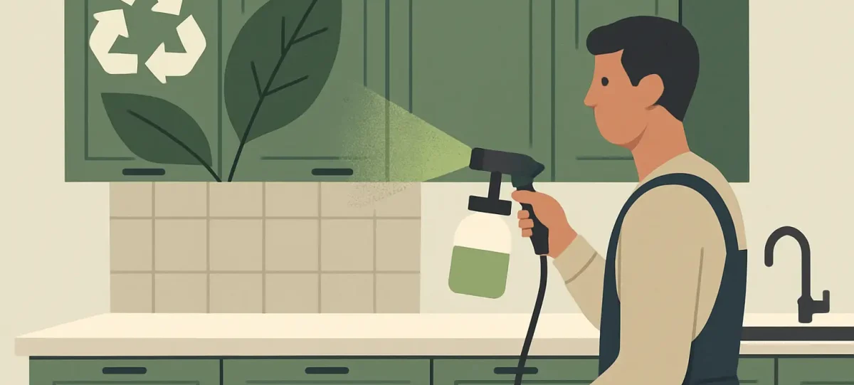 Eco-Friendly Kitchen Cabinet Respray: A Sustainable Choice