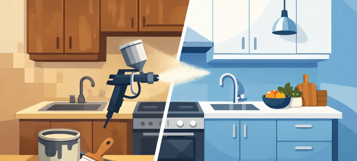 Example Small Kitchen Respray Transformation