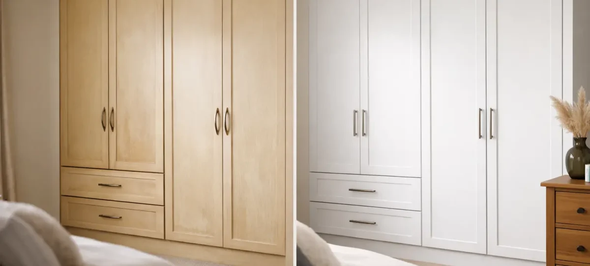 Example Wardrobe Respray Before After Results