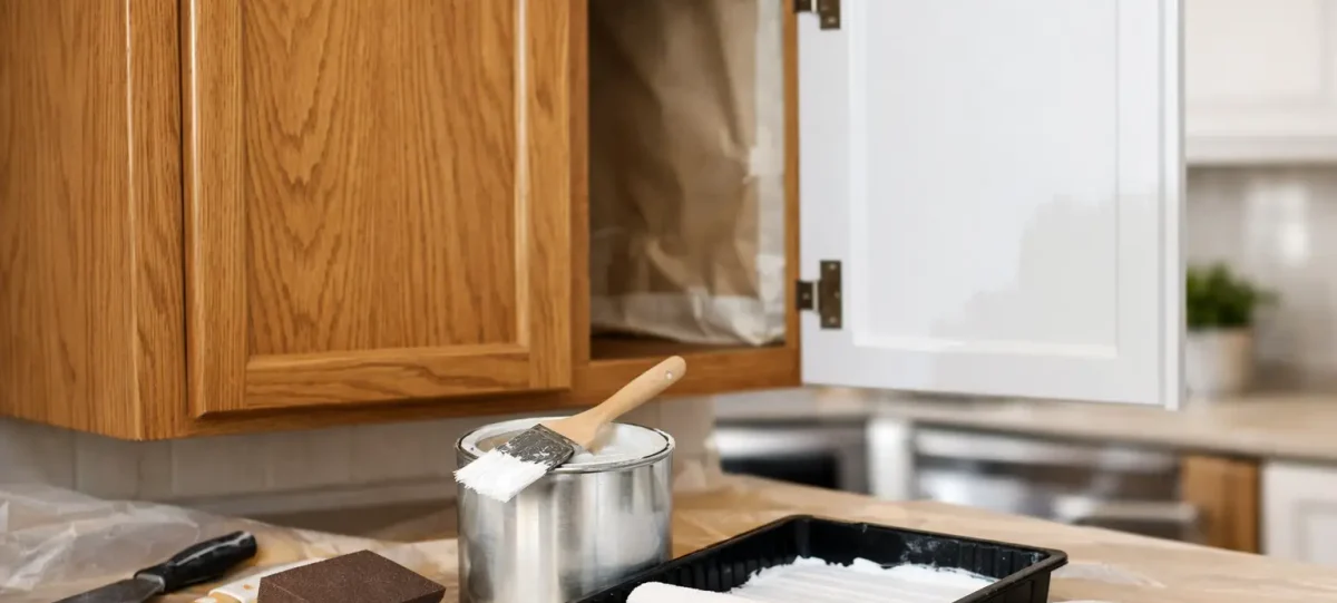 How to Repaint Oak Kitchen Cabinets