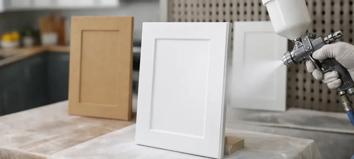 Kitchen Cabinet Respray for MDF Doors