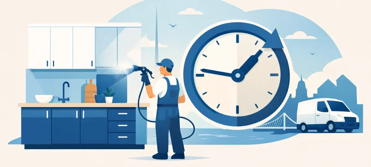 Kitchen Respray Turnaround Time Dublin