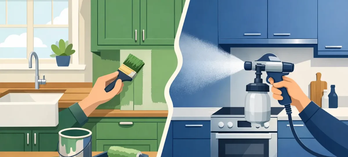 Painted Kitchens vs Sprayed Kitchens