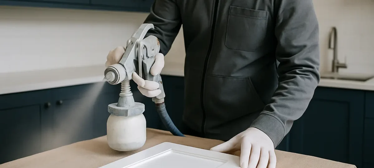 Respray Kitchen Cabinets Like a Pro