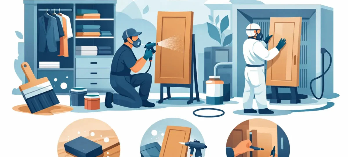 Wardrobe Respraying Process Step by Step